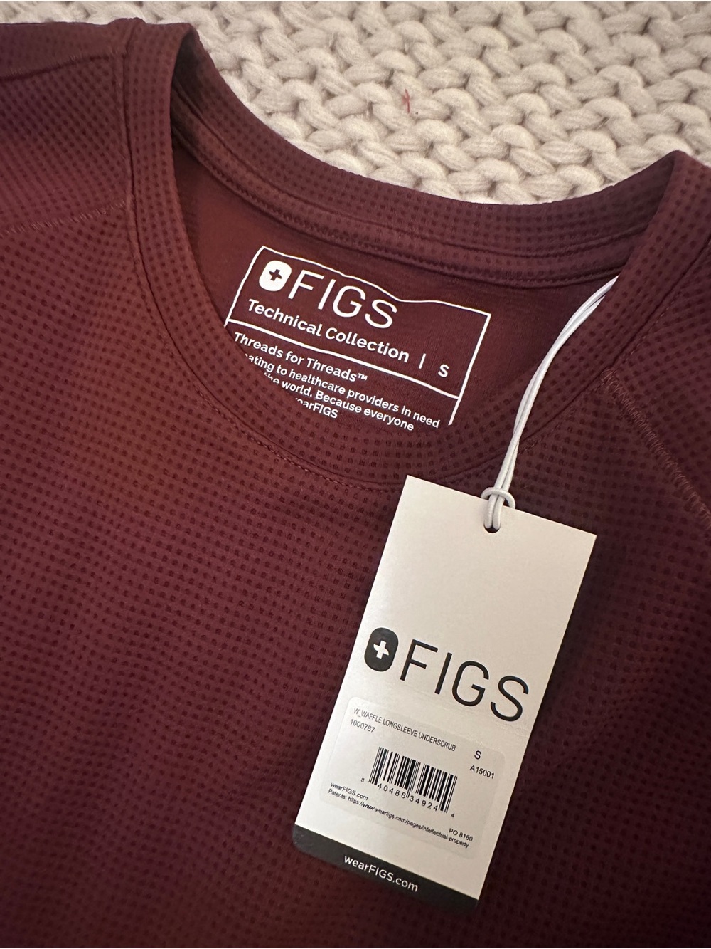 Figs waffle knit underscrub - Picture 2 of 2